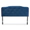 Baxton Studio Gregory ModernNavy Blue Velvet Upholstered Headboard-King 198-12415-ZORO - alternate 2